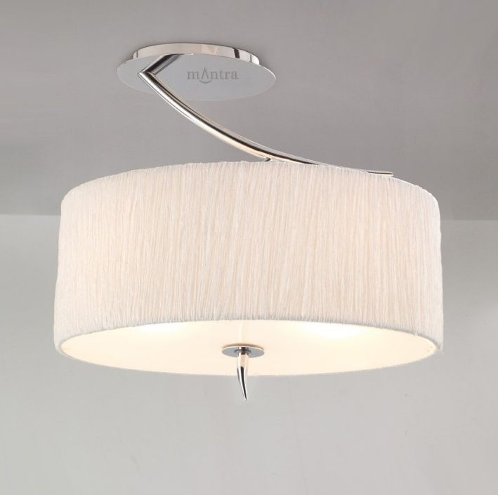 Plafon Eve - kolor beżowy, biały - 1132