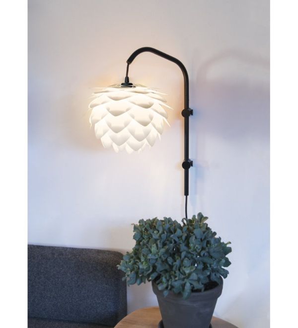 Ramię do lampy ściennej Willow Mini - czarne, regulowane