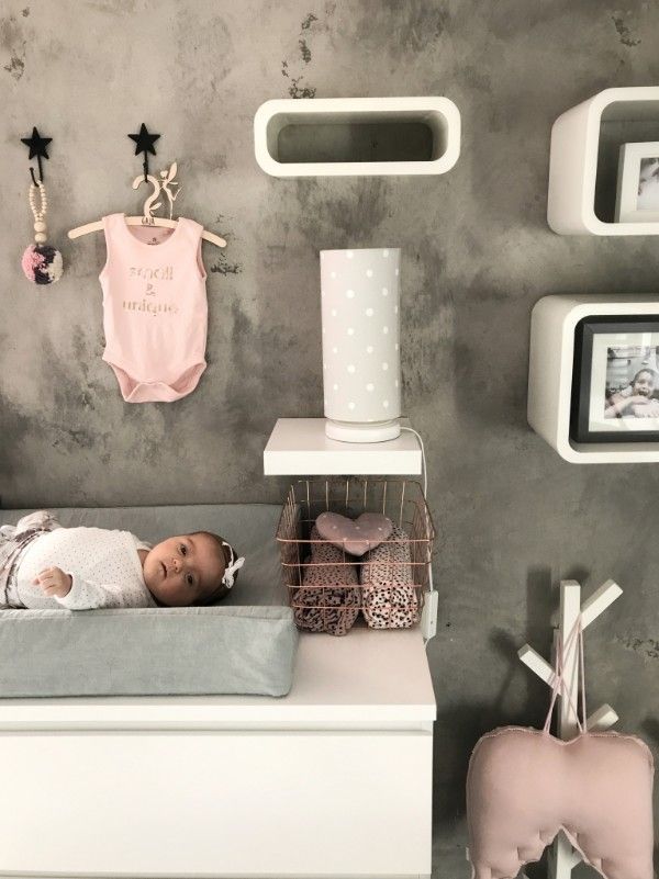 Szara lampka nocna Lovely Dots Grey - abażur w białe kropki