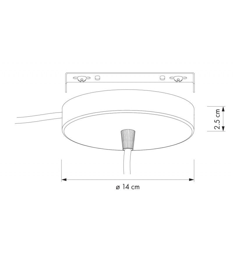 Zawieszenie Rosette do lamp Umage - czarne