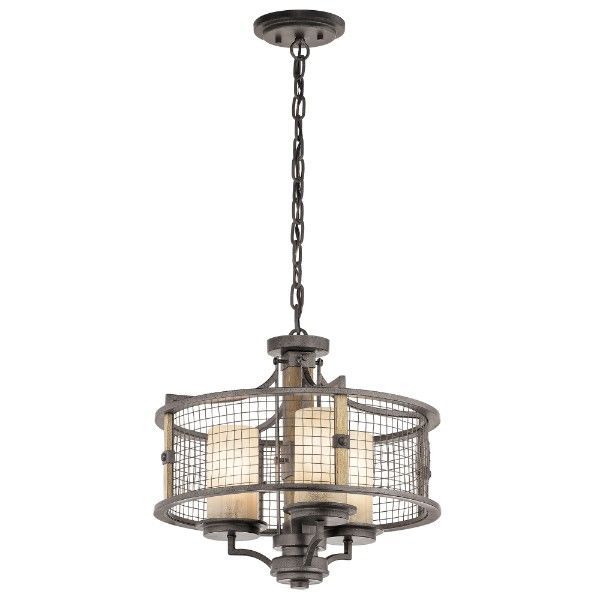 rustykalna lampa wisząca do salonu