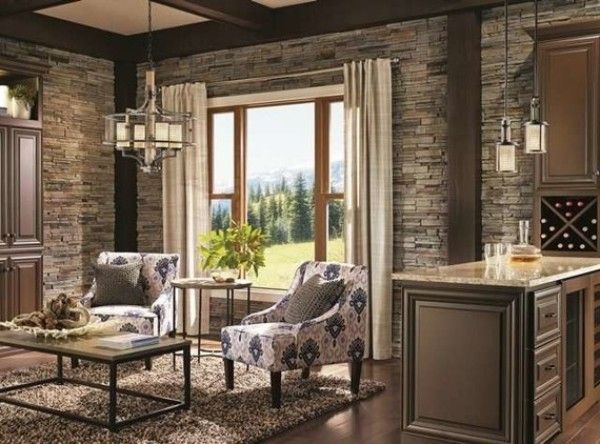 Żyrandol Ahrendale - kolor beżowy, brązowy - KL/AHRENDALE3