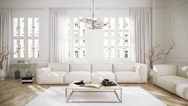 Żyrandol Aleeka - kolor biały, srebrny - KL/ALEEKA5B