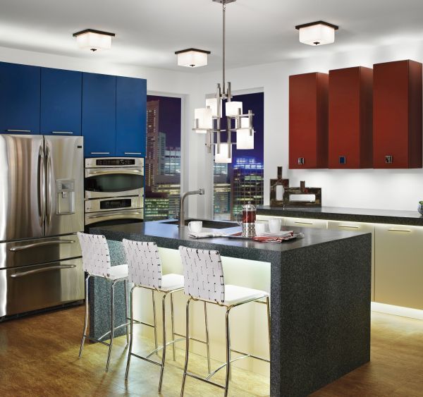 Żyrandol City Lights - kolor srebrny - KL/CITY LIGHTS7A