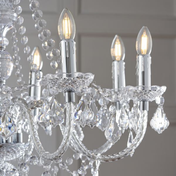 Żyrandol Clarence - 308-8-4CL