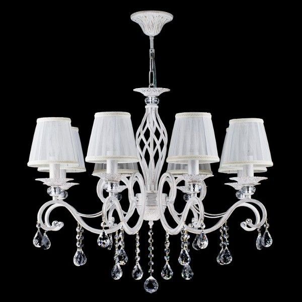 Żyrandol kryształowy Grace - kolor biały, złoty - ARM247-08-G