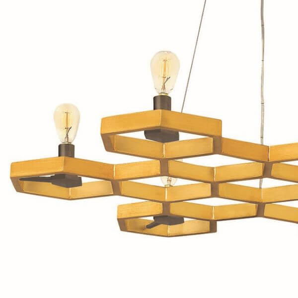 Żyrandol Moxi - kolor złoty - HK/MOXIE6/C SSG