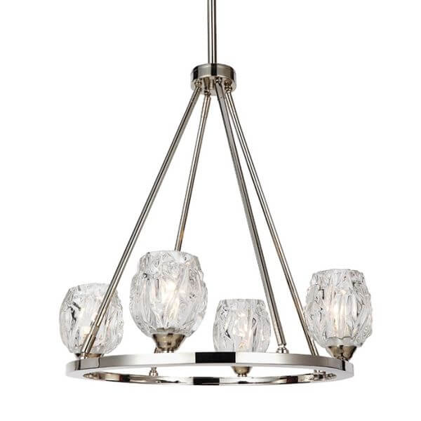 Żyrandol Rubin - kolor srebrny - FE/RUBIN4