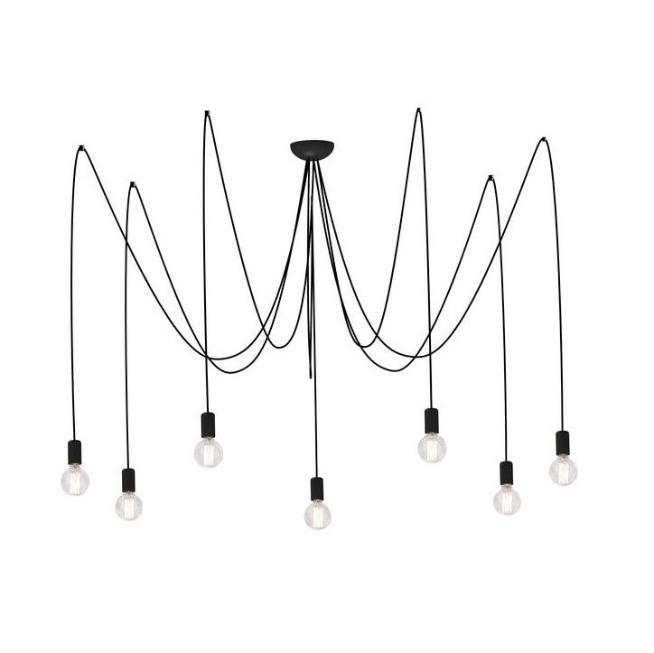 Żyrandol Spider - kolor Czarny - 6785