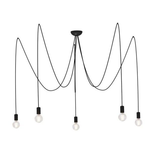 Żyrandol Spider  - kolor Czarny - 6788