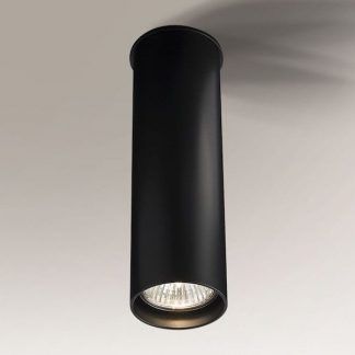 nowoczesna lampa sufitowa czarna tuba