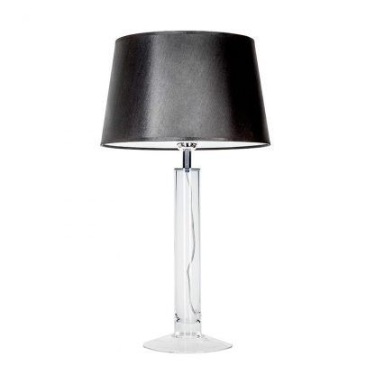 nowoczesna szklana lampa stołowa do sypialni