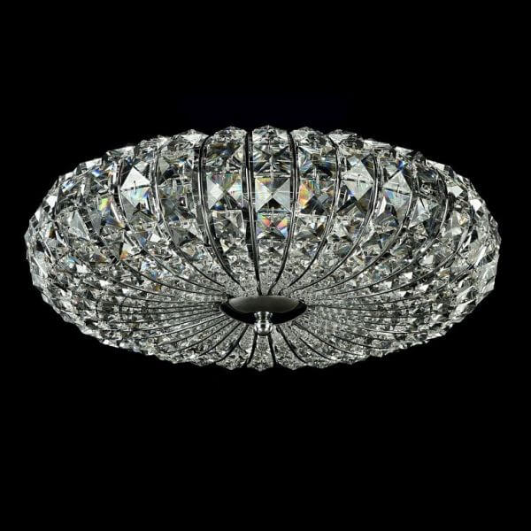 Plafon Broche - kolor srebrny, transparentny - DIA902-04-N