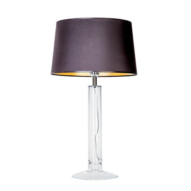 Lampa stołowa Little Fjord - kolor połysk, transparentny, Czarny - L054061248