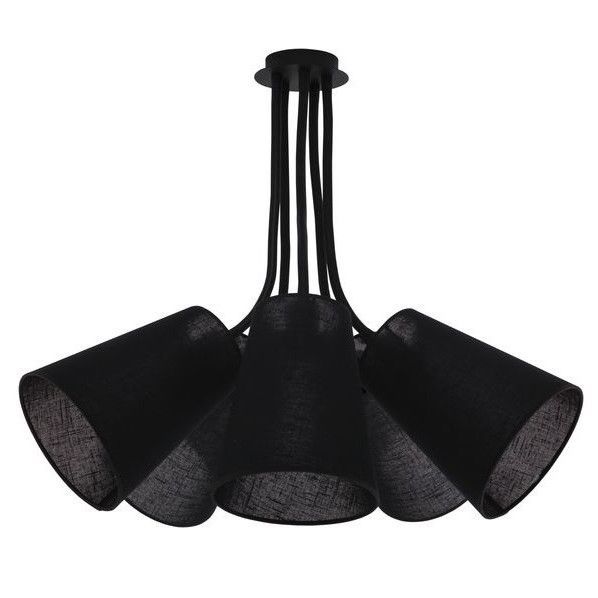 Żyrandol Flex z abażurami - kolor Czarny - 9278