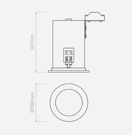 Oczko - spot Taro - kolor biały - 1240028