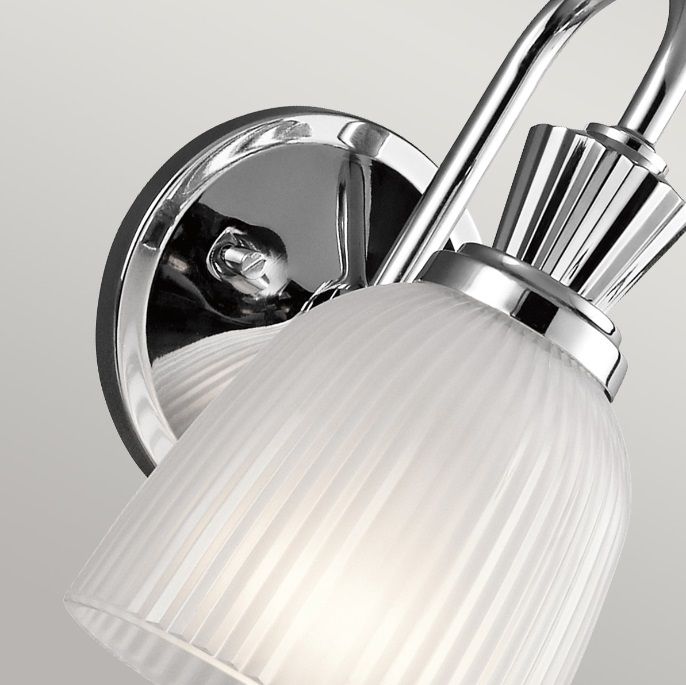 Kinkiet Cora - kolor biały, srebrny - KL/CORA1 BATH