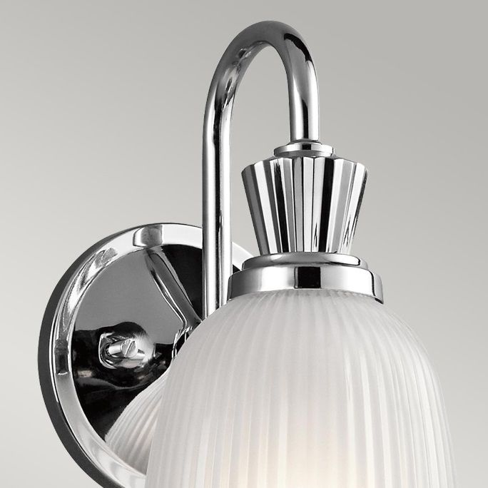 Kinkiet Cora - kolor biały, srebrny - KL/CORA1 BATH