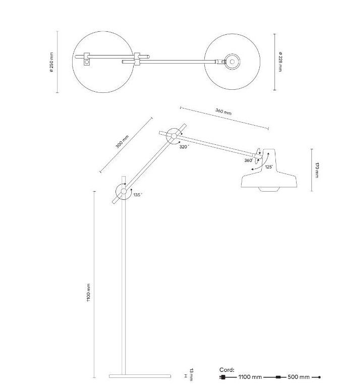 Lampa podłogowa Arigato - AR-Fw