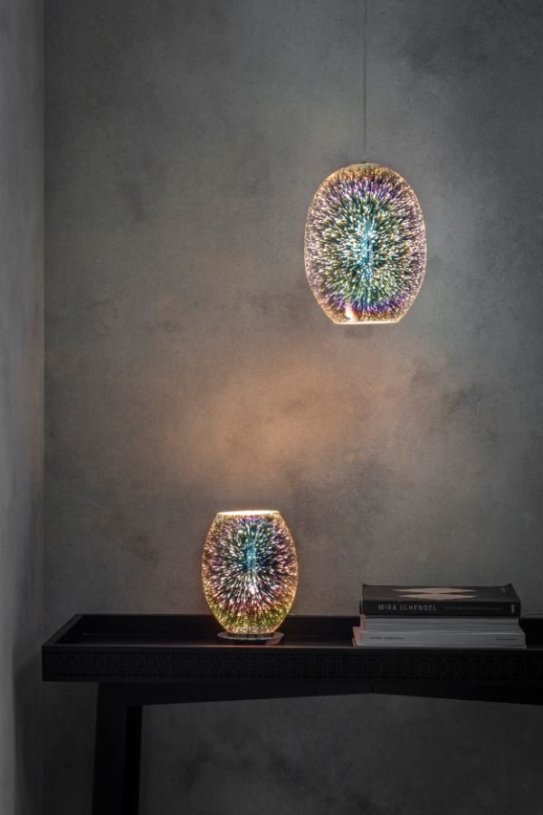 Lampa stołowa Stellar - kolor srebrny - 74940