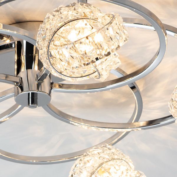 Lampa sufitowa Talia - kolor srebrny - 76595