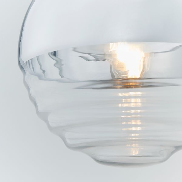 Lampa wisząca Paloma - kolor srebrny, transparentny - 68959