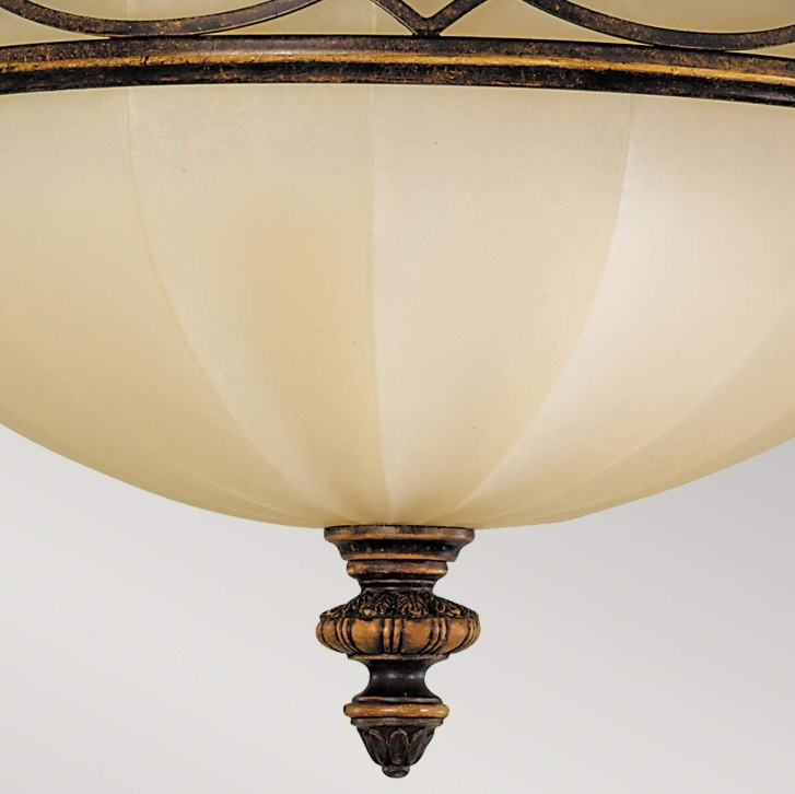 Plafon Eleonor - kolor beżowy, brązowy - FE/DRAWINGRM/FB