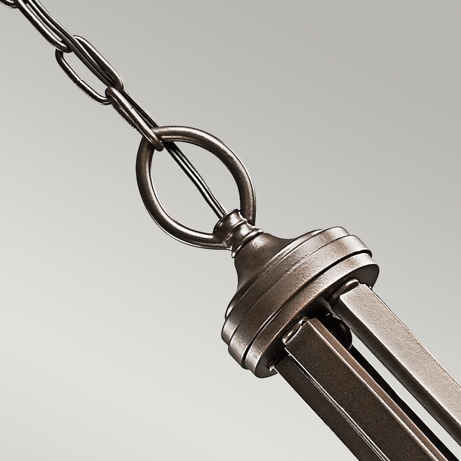 Żyrandol Simple - kolor beżowy, brązowy - KL/LACEY5 MB