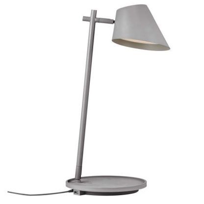 Lampa Stay na biurko w pracy - szara
