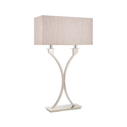 lampa stołowa z abażurem - elegancki klasyczny salon