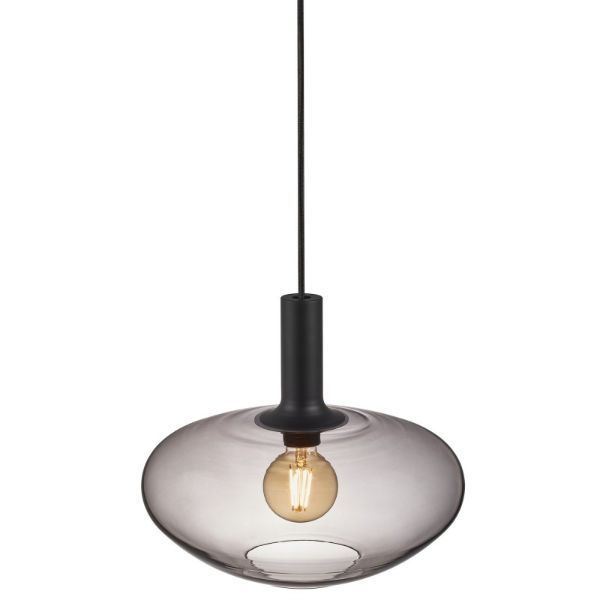 lampa wisząca z przyciemnianym szkłem