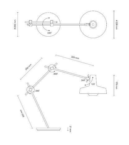 Biała lampa biurkowa Arigato - Grupa Products - metalowa