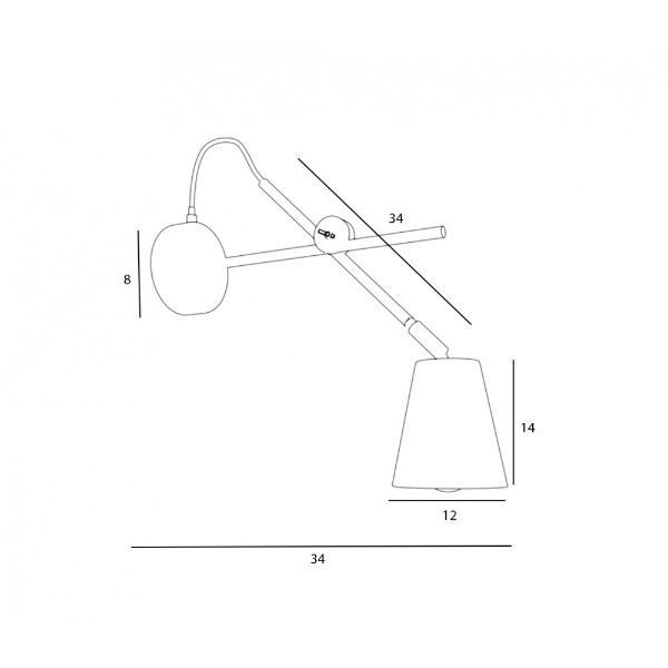 Kinkiet Arte do nowoczesnego biura