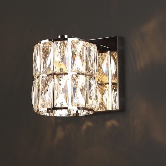 Kinkiet Diamante do pięknej sypialni