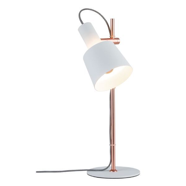 Lampa biurkowa Haldar - miedziana podstawa