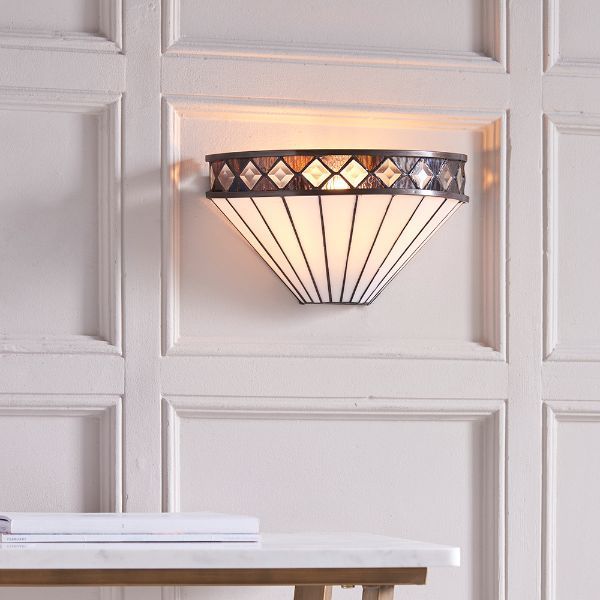 Lampa ścienna Fargo - Interiors - szklana