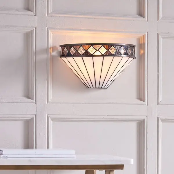 Lampa ścienna Fargo - Interiors - szklana