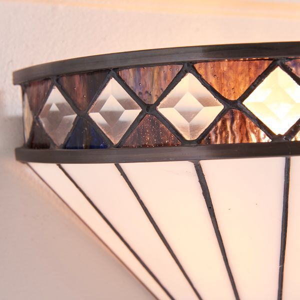 Lampa ścienna Fargo - Interiors - szklana