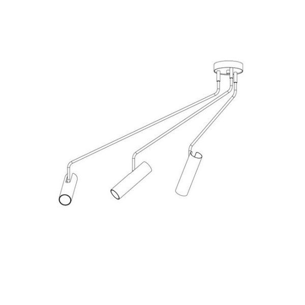 Lampa sufitowa Eye Super do przestronnego salonu