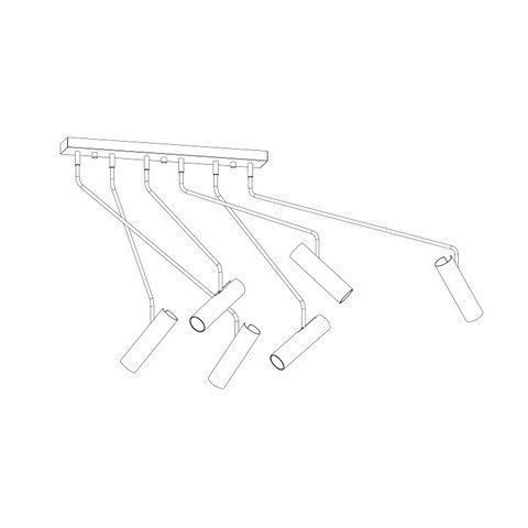 Lampa sufitowa Eye Super do stylowej jadalni