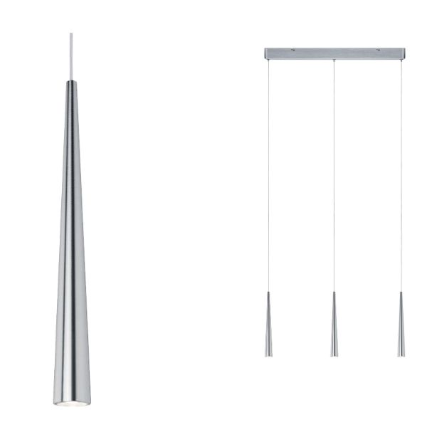 Lampa wisząca Gutta - Klosze stożkowe LED nad wyspę nowoczesną