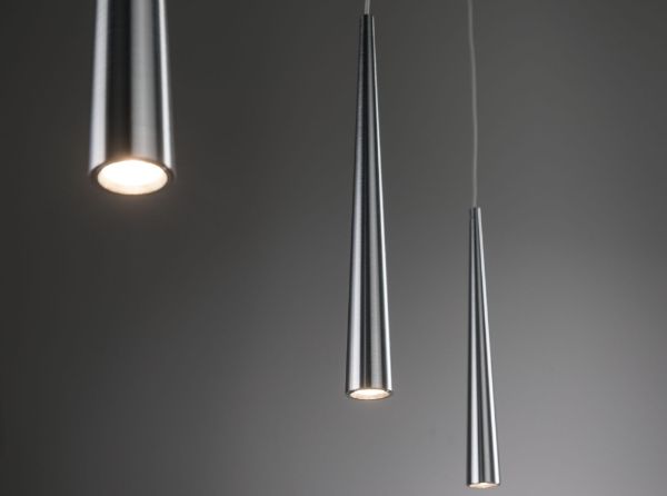 Lampa wisząca Gutta - Klosze stożkowe LED nad wyspę nowoczesną