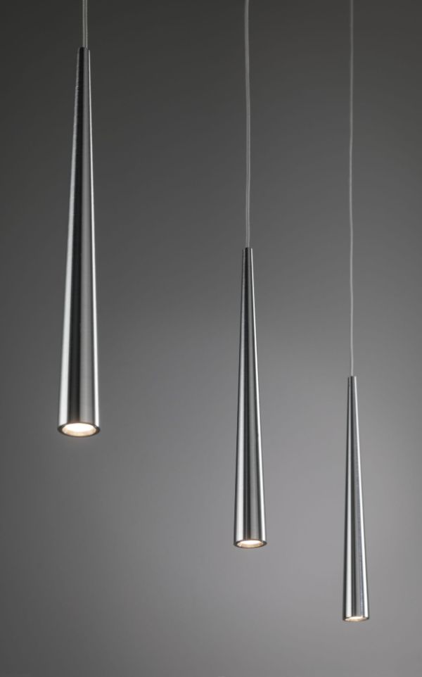 Lampa wisząca Gutta - Klosze stożkowe LED nad wyspę nowoczesną