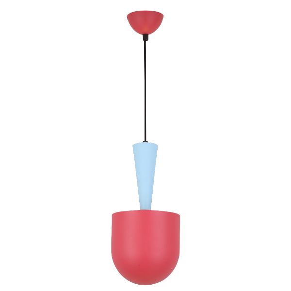 czerwono niebieska lampa wisząca do pokoju chłopca