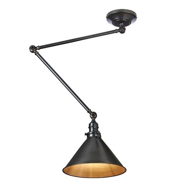 loftowa lampa wisząca regulowana łamana