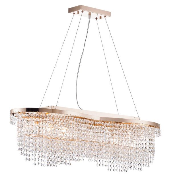 lampa kryształki - wiszące oświetlenie do jadalni i salonu