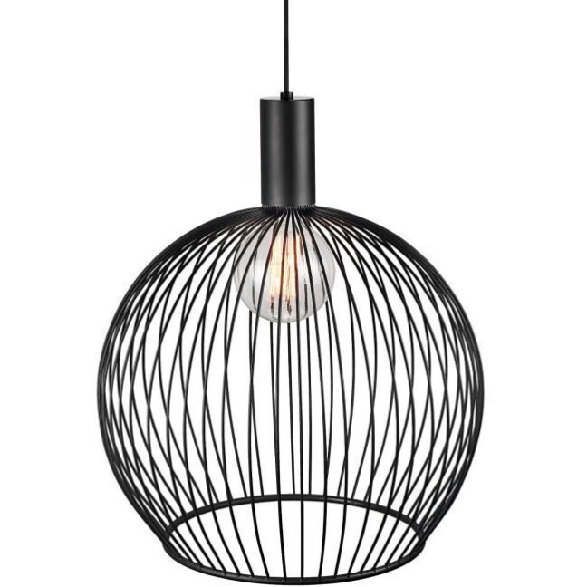 druciak czarny - lampa wisząca