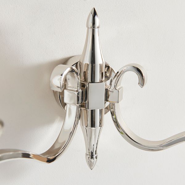 Stylowa lampa ścienna Columbia - Interiors - metal, szkło