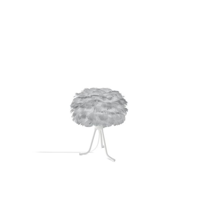 Szara lampa stołowa Eos Light Micro na stół do salonu