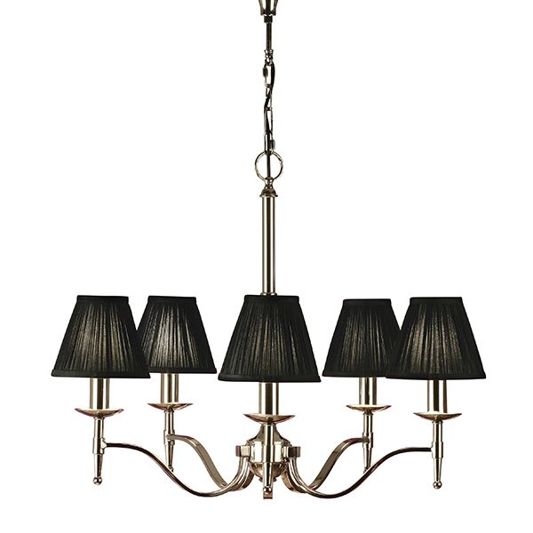 Srebrny żyrandol Stanford - Interiors - new hampton